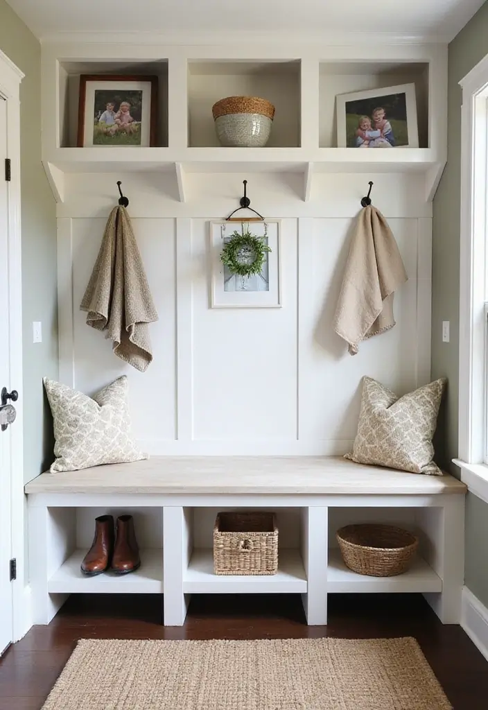 27 Entryway Mudroom Ideas That Keep Homes Organized 20 27 Entryway Mudroom Ideas That Keep Homes Organized - 20. Personal Touches