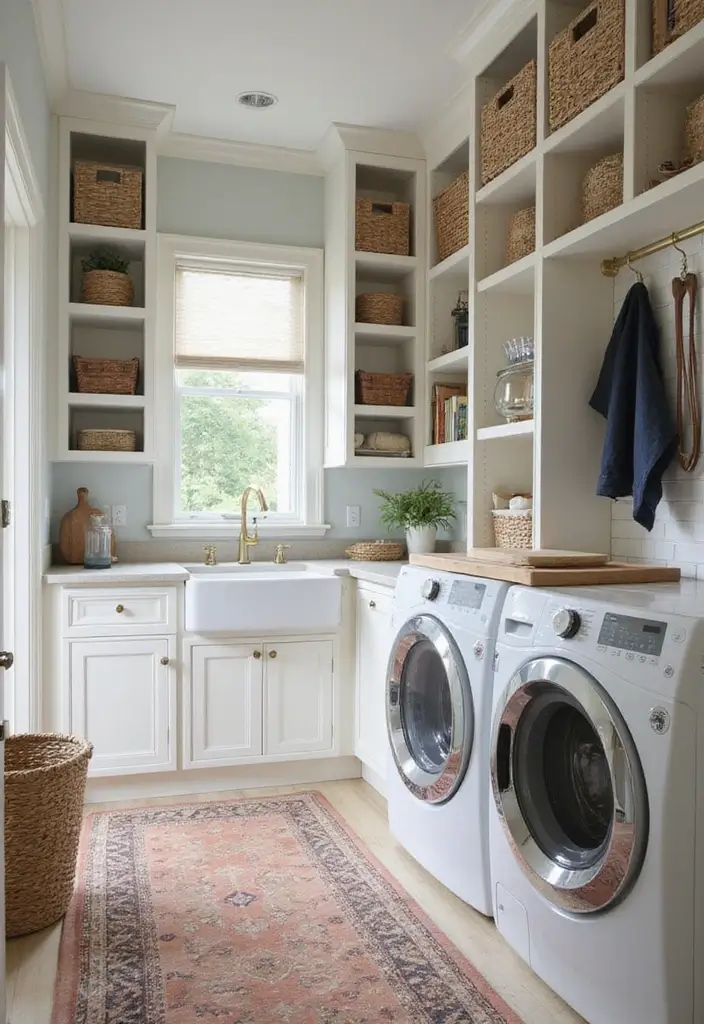 27 Entryway Mudroom Ideas That Keep Homes Organized 4 27 Entryway Mudroom Ideas That Keep Homes Organized - 4. Mudroom with Integrated Laundry