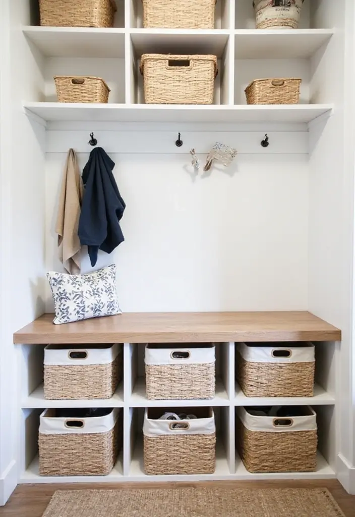 27 Entryway Mudroom Ideas That Keep Homes Organized 9 27 Entryway Mudroom Ideas That Keep Homes Organized - 9. Under-Bench Storage