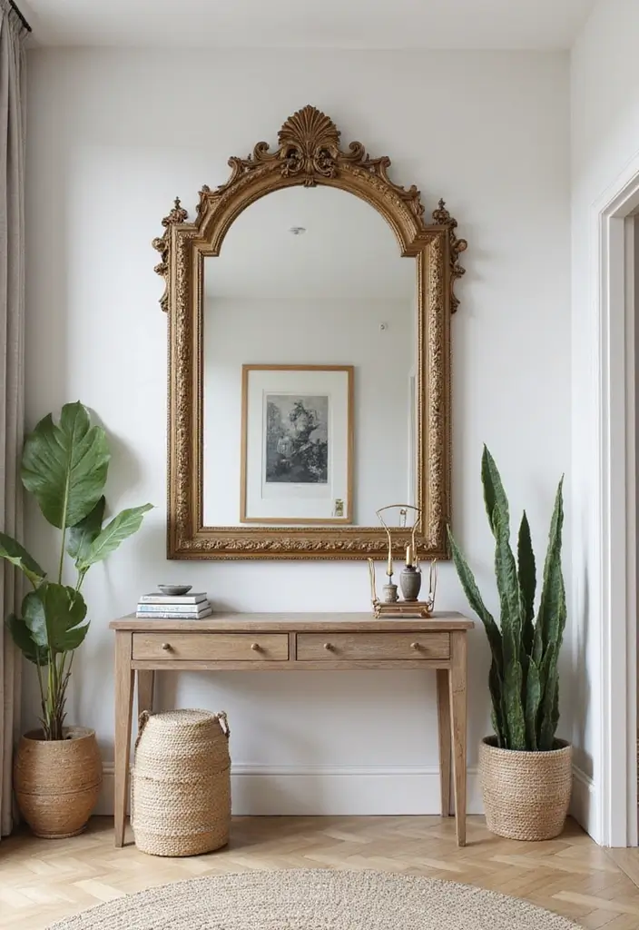 27 Hallway Mirror Ideas to Brighten and Expand Any Space 1 27 Hallway Mirror Ideas to Brighten and Expand Any Space - 1. Statement Wall Mirrors