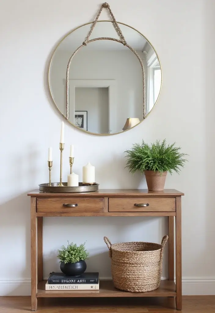 27 Hallway Mirror Ideas to Brighten and Expand Any Space 11 27 Hallway Mirror Ideas to Brighten and Expand Any Space - 11. Decorative Mirrored Trays