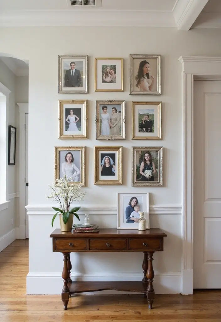 27 Hallway Mirror Ideas to Brighten and Expand Any Space 12 27 Hallway Mirror Ideas to Brighten and Expand Any Space - 12. Mirrored Picture Frames