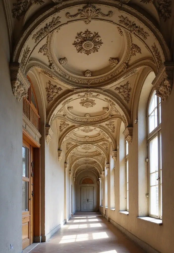 27 Victorian Hallway Designs That Bring Old-World Charm 7 27 Victorian Hallway Designs That Bring Old-World Charm - 7. Decorative Cornices