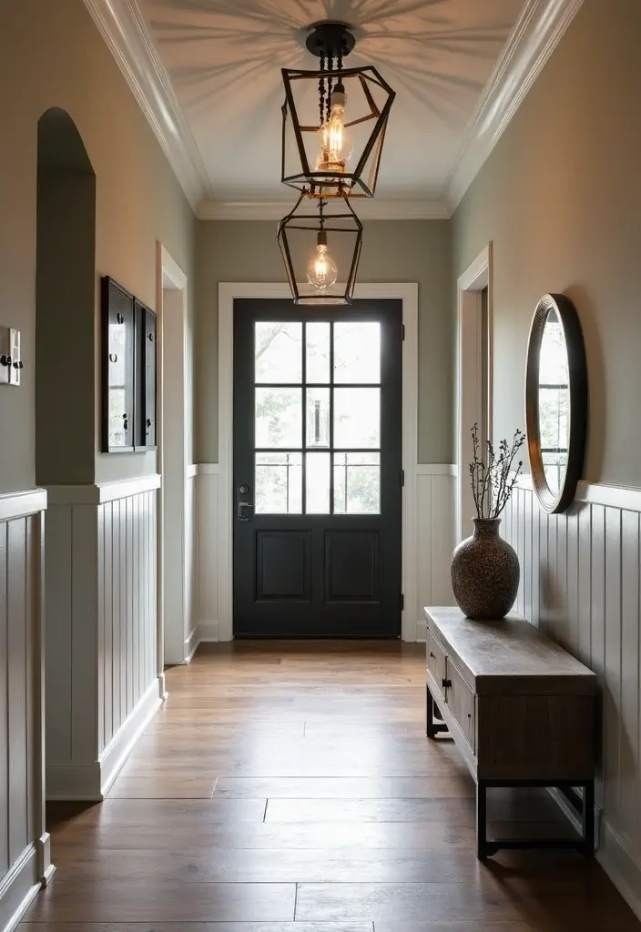 29 Wainscoting Entryway Ideas That Add Instant Character 28 29 Wainscoting Entryway Ideas That Add Instant Character - 28. Urban Chic Wainscoting