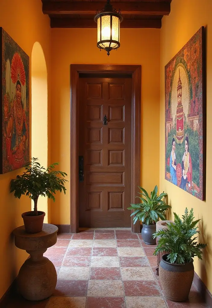 28 Entryway Decor Indian Inspirations Full of Culture 17 28 Entryway Decor Indian Inspirations Full of Culture - 17. Ethnic Wall Art