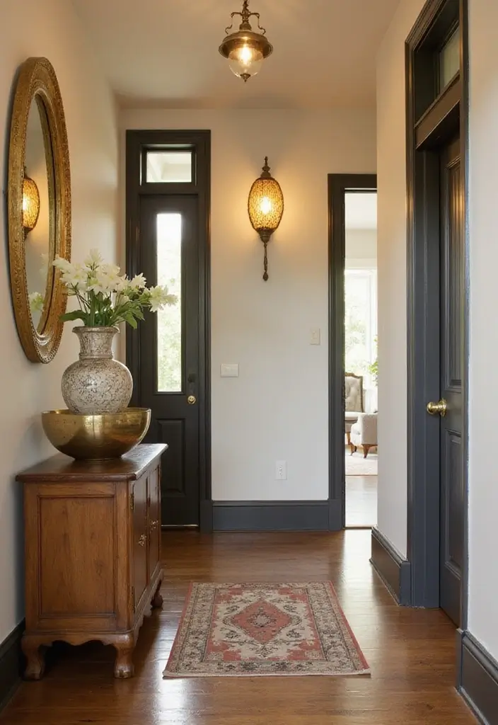 28 Entryway Decor Indian Inspirations Full of Culture 5 28 Entryway Decor Indian Inspirations Full of Culture - 5. Traditional Brass Accents