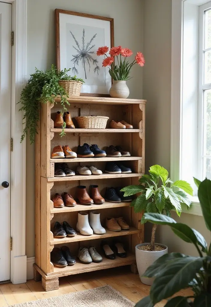 28 Entryway Shoe Storage Hacks to Hide the Mess 8 28 Entryway Shoe Storage Hacks to Hide the Mess - 8. Repurposed Pallets