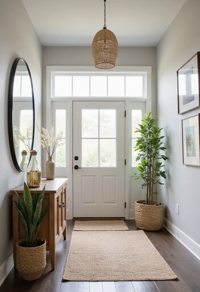 28 Farmhouse Entryway Designs Full of Rustic Charm 18 28 Farmhouse Entryway Designs Full of Rustic Charm - 18. Farmhouse Entryway Trends