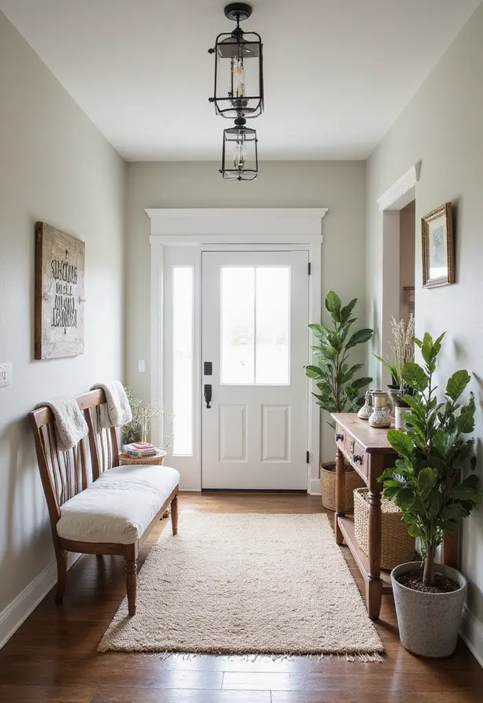 28 Farmhouse Entryway Designs Full of Rustic Charm 20 28 Farmhouse Entryway Designs Full of Rustic Charm - 20. Farmhouse Entryway Themes