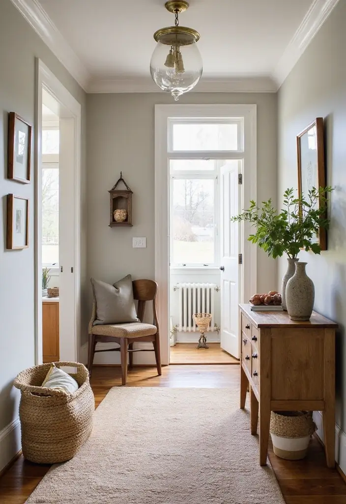 28 Farmhouse Entryway Designs Full of Rustic Charm 26 28 Farmhouse Entryway Designs Full of Rustic Charm - 26. Captivating Color Combinations