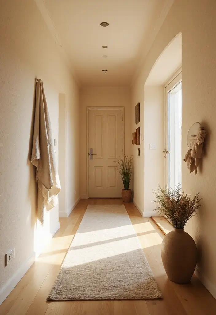 28 Hallway Paint Colors That Brighten and Enlarge Any Space 2 28 Hallway Paint Colors That Brighten and Enlarge Any Space - 2. Warm Cream