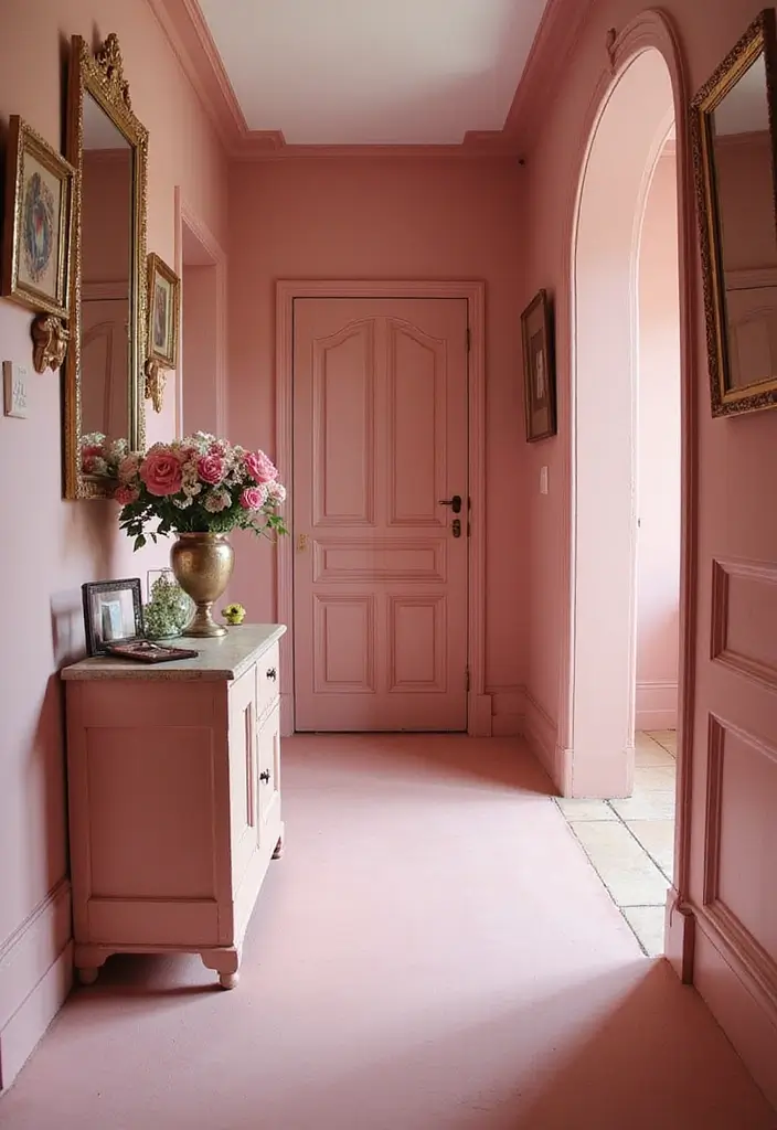 28 Hallway Paint Colors That Brighten and Enlarge Any Space 20 28 Hallway Paint Colors That Brighten and Enlarge Any Space - 20. Dusty Rose