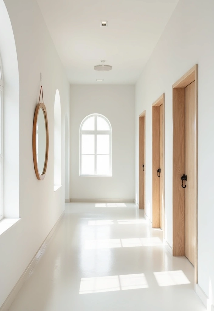 28 Hallway Paint Colors That Brighten and Enlarge Any Space 27 28 Hallway Paint Colors That Brighten and Enlarge Any Space - 27. Bright White