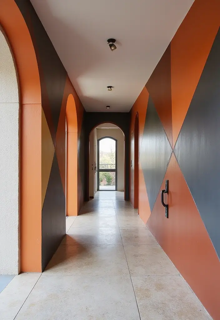 28 Panelling Hallway Inspirations That Add Depth 15 28 Panelling Hallway Inspirations That Add Depth - 15. Geometric Shapes