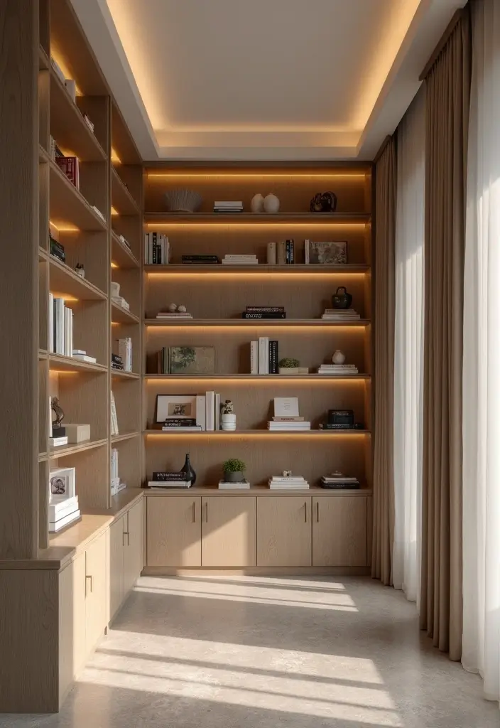 28 Panelling Hallway Inspirations That Add Depth 16 28 Panelling Hallway Inspirations That Add Depth - 16. Custom Built-In Shelves