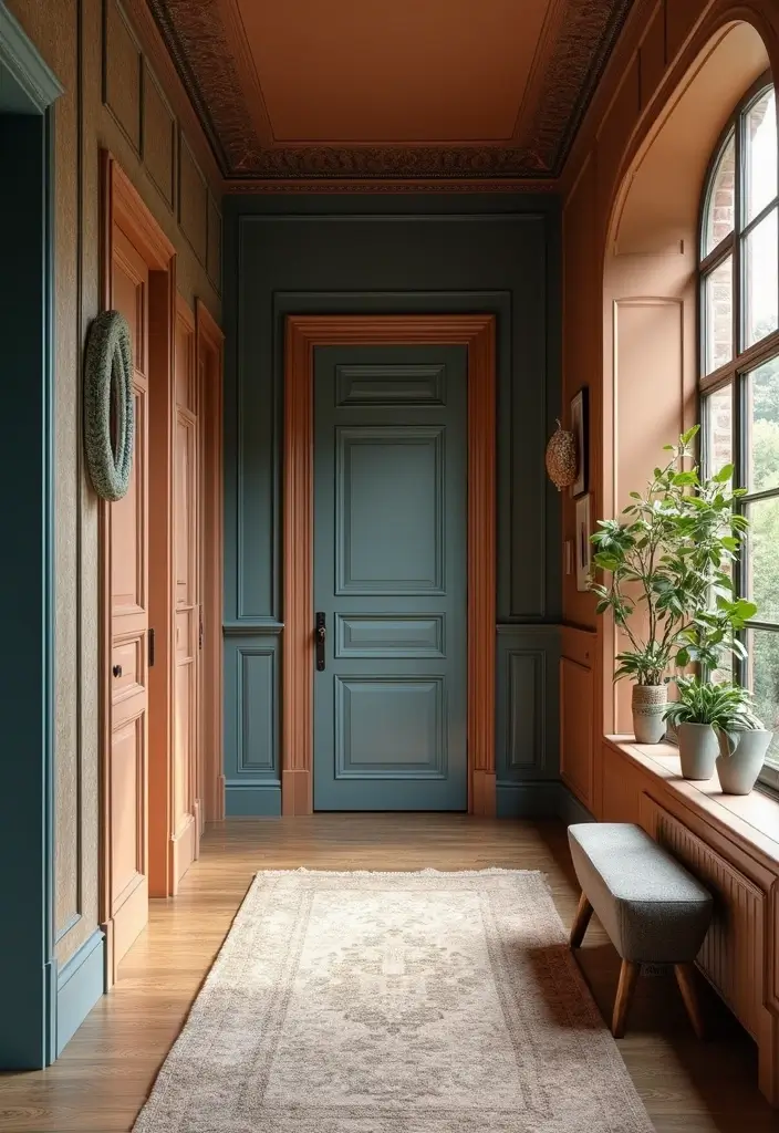 28 Panelling Hallway Inspirations That Add Depth 25 28 Panelling Hallway Inspirations That Add Depth - 25. Eclectic Style