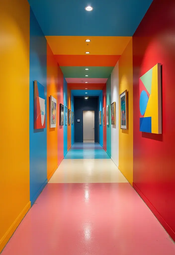 28 Panelling Hallway Inspirations That Add Depth 3 28 Panelling Hallway Inspirations That Add Depth - 3. Bold Painted Panels