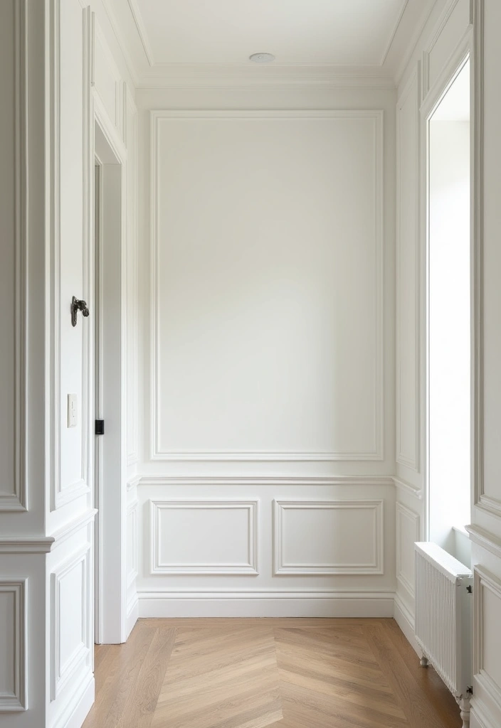 28 Panelling Hallway Inspirations That Add Depth 4 28 Panelling Hallway Inspirations That Add Depth - 4. Panel Moulding Magic