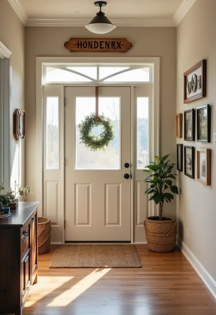 28 Split Level Entryway Solutions That Actually Work 15 28 Split Level Entryway Solutions That Actually Work - 15. Personalized Touches