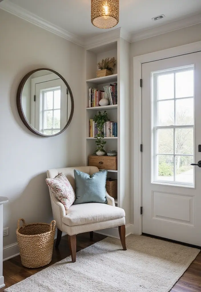 28 Split Level Entryway Solutions That Actually Work 17 28 Split Level Entryway Solutions That Actually Work - 17. Cozy Nook for Reading