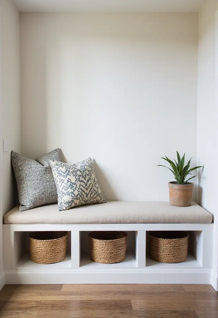 28 Split Level Entryway Solutions That Actually Work 2 28 Split Level Entryway Solutions That Actually Work - 2. Multi-Functional Furniture