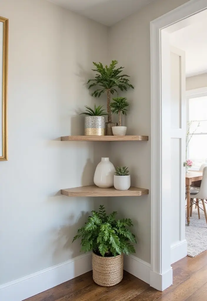 28 Split Level Entryway Solutions That Actually Work 21 28 Split Level Entryway Solutions That Actually Work - 21. Utilize Corners Wisely