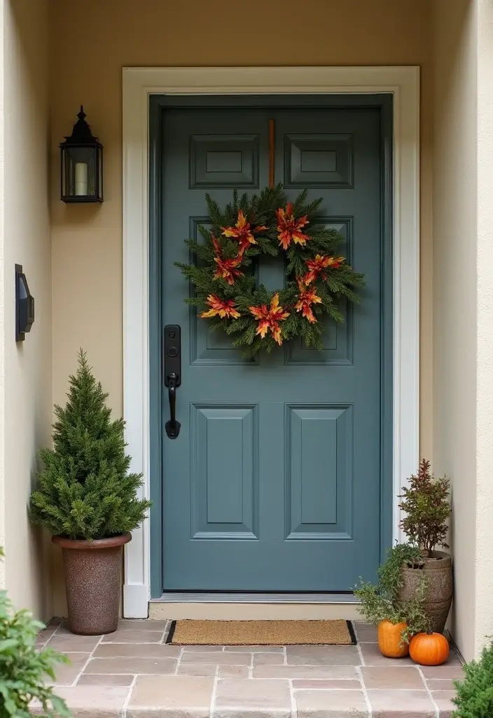 28 Split Level Entryway Solutions That Actually Work 28 28 Split Level Entryway Solutions That Actually Work - 28. Seasonal Door Wreaths
