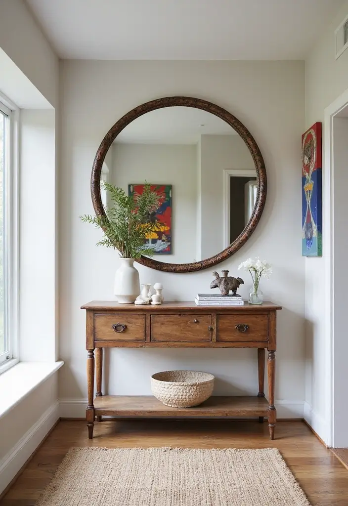 28 Split Level Entryway Solutions That Actually Work 3 28 Split Level Entryway Solutions That Actually Work - 3. Mirrors to Open Up Space