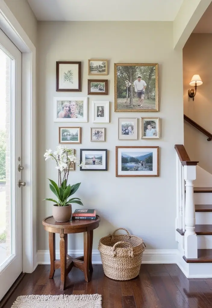 28 Split Level Entryway Solutions That Actually Work 7 28 Split Level Entryway Solutions That Actually Work - 7. Wall Art for Personal Touch