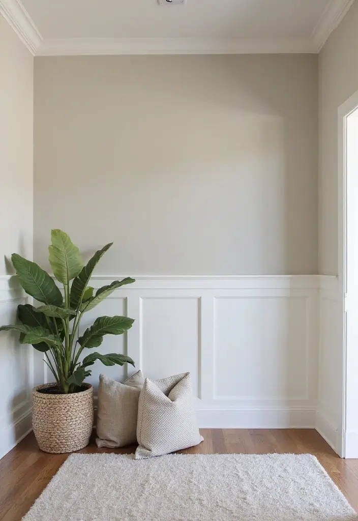 29 Accent Wall Entryway Inspirations That Pop with Style 9 29 Accent Wall Entryway Inspirations That Pop with Style - 9. Natural Paint Finishes