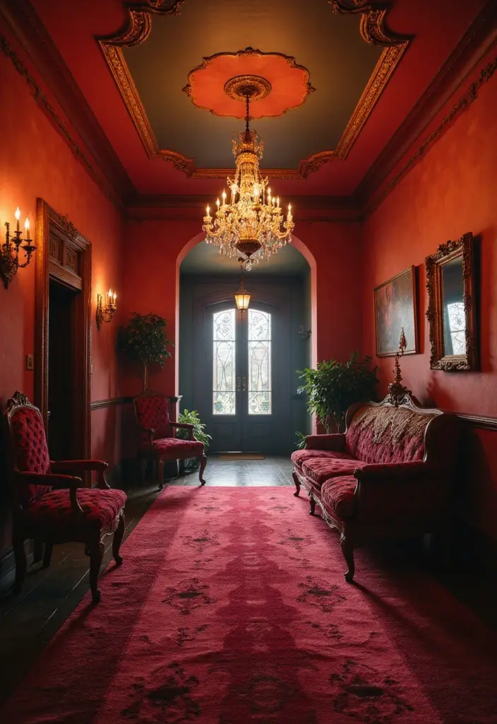 29 Bloxburg Hallway Ideas You Can Recreate Easily - 10. Glamorous Elegance