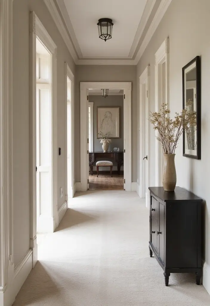 29 Bloxburg Hallway Ideas You Can Recreate Easily - 12. Understated Elegance