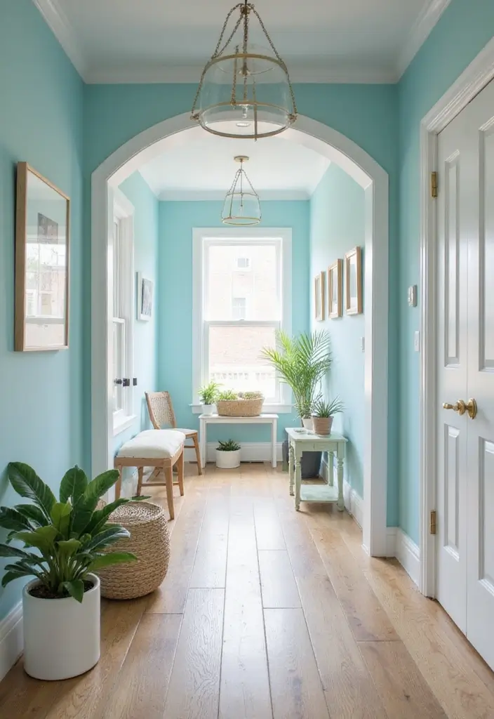 29 Bloxburg Hallway Ideas You Can Recreate Easily - 18. Coastal Retreat