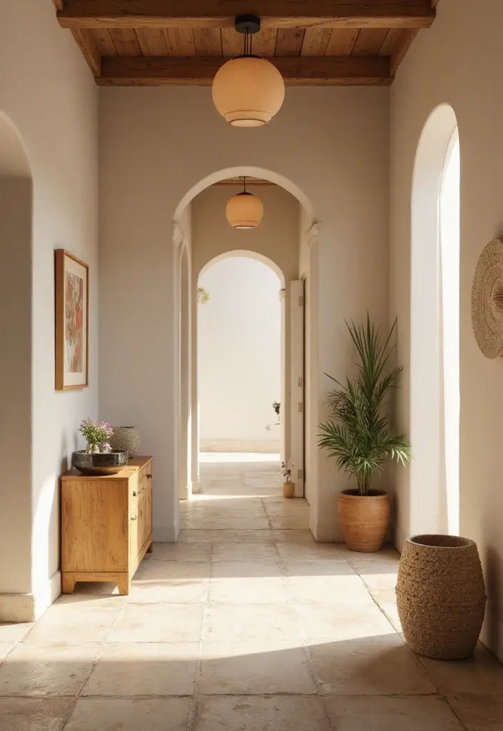 29 Bloxburg Hallway Ideas You Can Recreate Easily - 20. Zen-Inspired Space