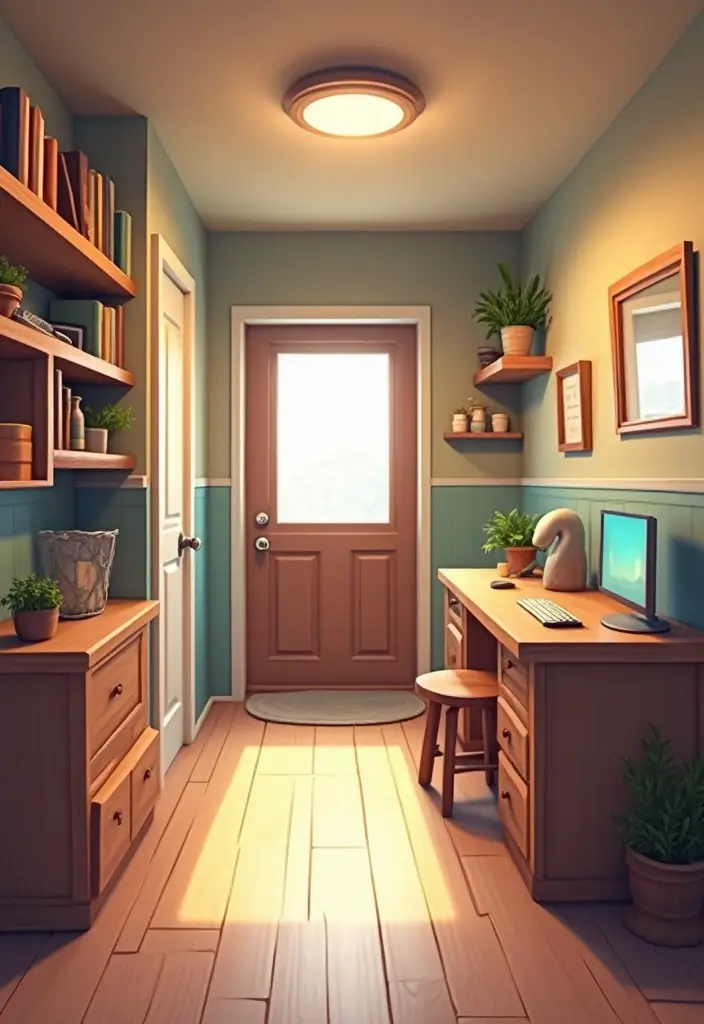 29 Bloxburg Hallway Ideas You Can Recreate Easily - 23. Multi-Functional Spaces