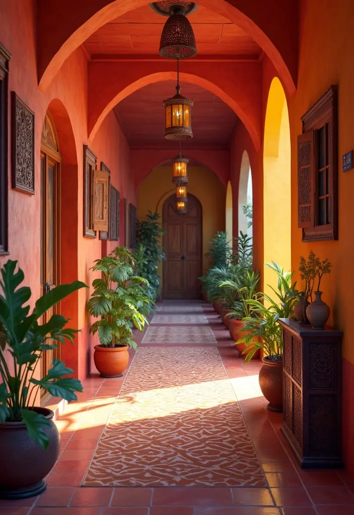 29 Bloxburg Hallway Ideas You Can Recreate Easily - 26. Exotic Influences