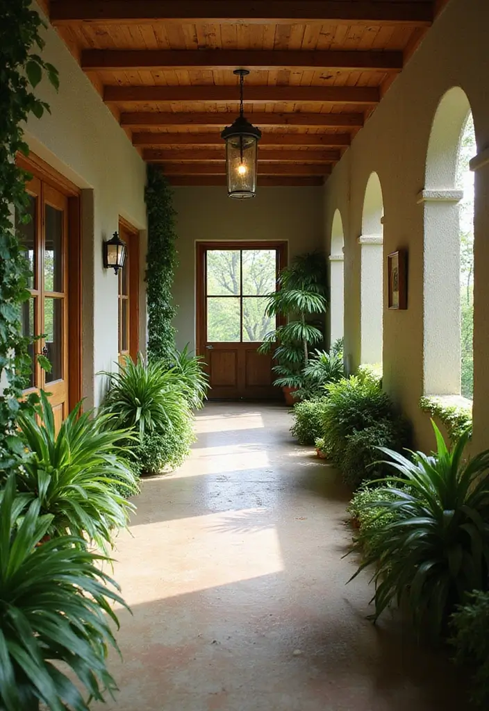 29 Bloxburg Hallway Ideas You Can Recreate Easily - 5. Nature-Inspired