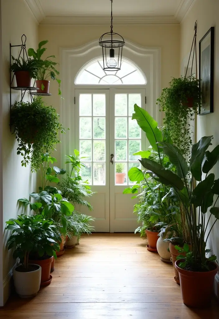 29 Entryway Decor Inspirations That Welcome Guests in Style 10 29 Entryway Decor Inspirations That Welcome Guests in Style - 10. Entryway Greenery