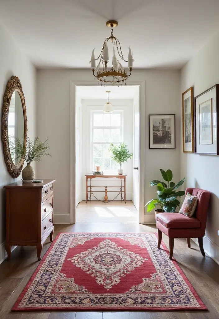 29 Entryway Decor Inspirations That Welcome Guests in Style 11 29 Entryway Decor Inspirations That Welcome Guests in Style - 11. Statement Rugs