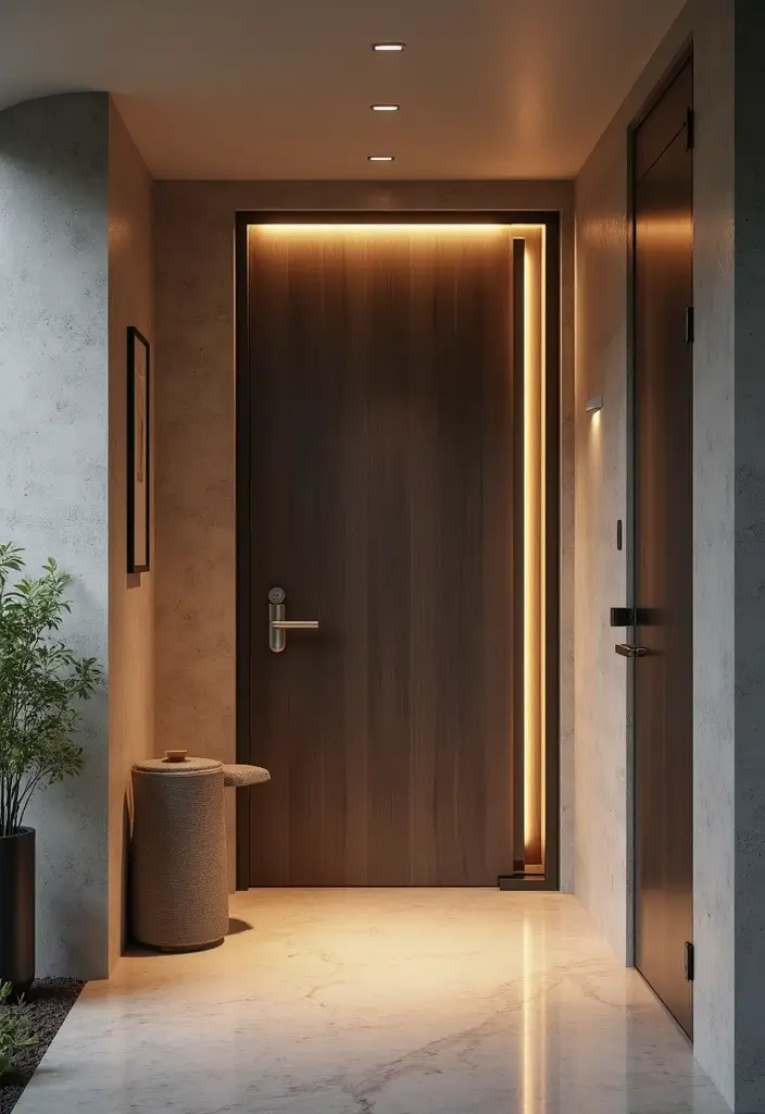 29 Entryway Decor Inspirations That Welcome Guests in Style 16 29 Entryway Decor Inspirations That Welcome Guests in Style - 16. Smart Technology