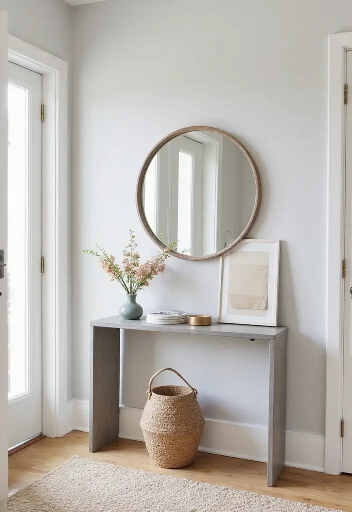 29 Entryway Design Ideas That Instantly Upgrade Your Home 1 29 Entryway Design Ideas That Instantly Upgrade Your Home - 1. Minimalist Console Table Wonders