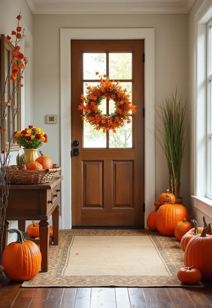 29 Entryway Design Ideas That Instantly Upgrade Your Home 13 29 Entryway Design Ideas That Instantly Upgrade Your Home - 13. Seasonal Decor Rotations