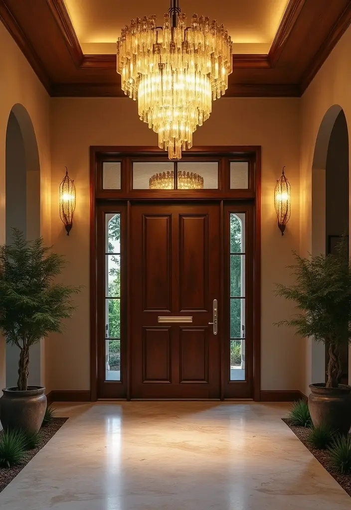 29 Entryway Design Ideas That Instantly Upgrade Your Home 14 29 Entryway Design Ideas That Instantly Upgrade Your Home - 14. Unique Lighting Fixtures
