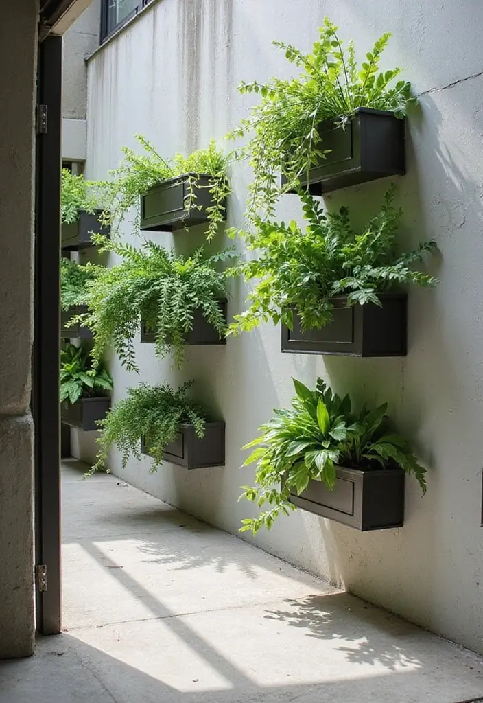 29 Entryway Design Ideas That Instantly Upgrade Your Home 23 29 Entryway Design Ideas That Instantly Upgrade Your Home - 23. Wall-Mounted Planters