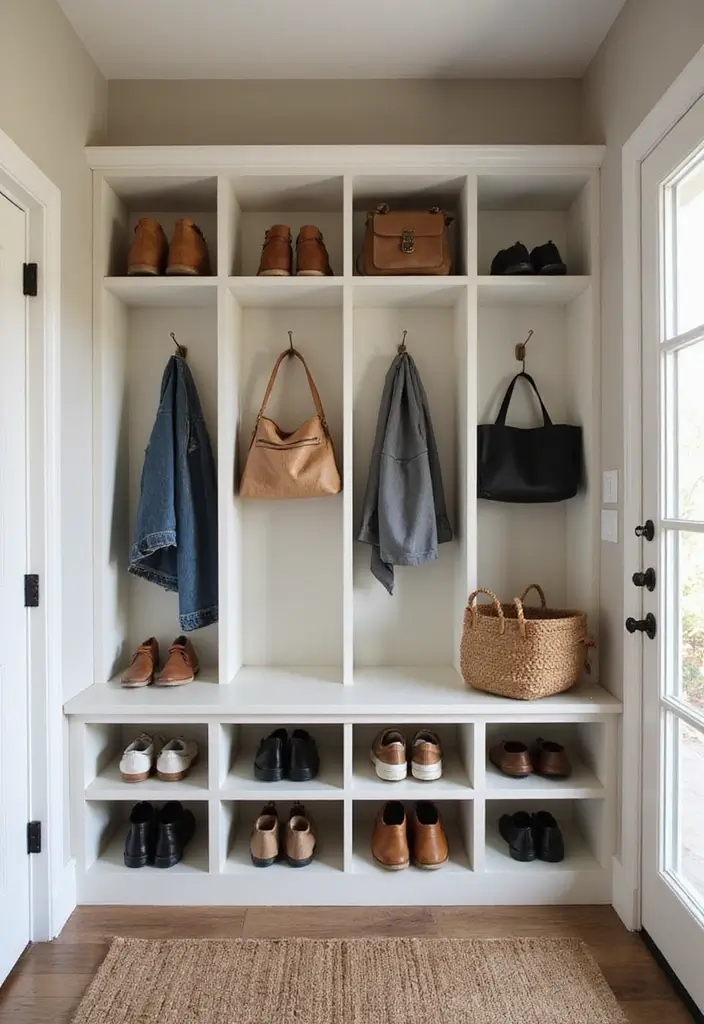 29 Entryway Design Ideas That Instantly Upgrade Your Home 24 29 Entryway Design Ideas That Instantly Upgrade Your Home - 24. Entryway Cubbies for Organization