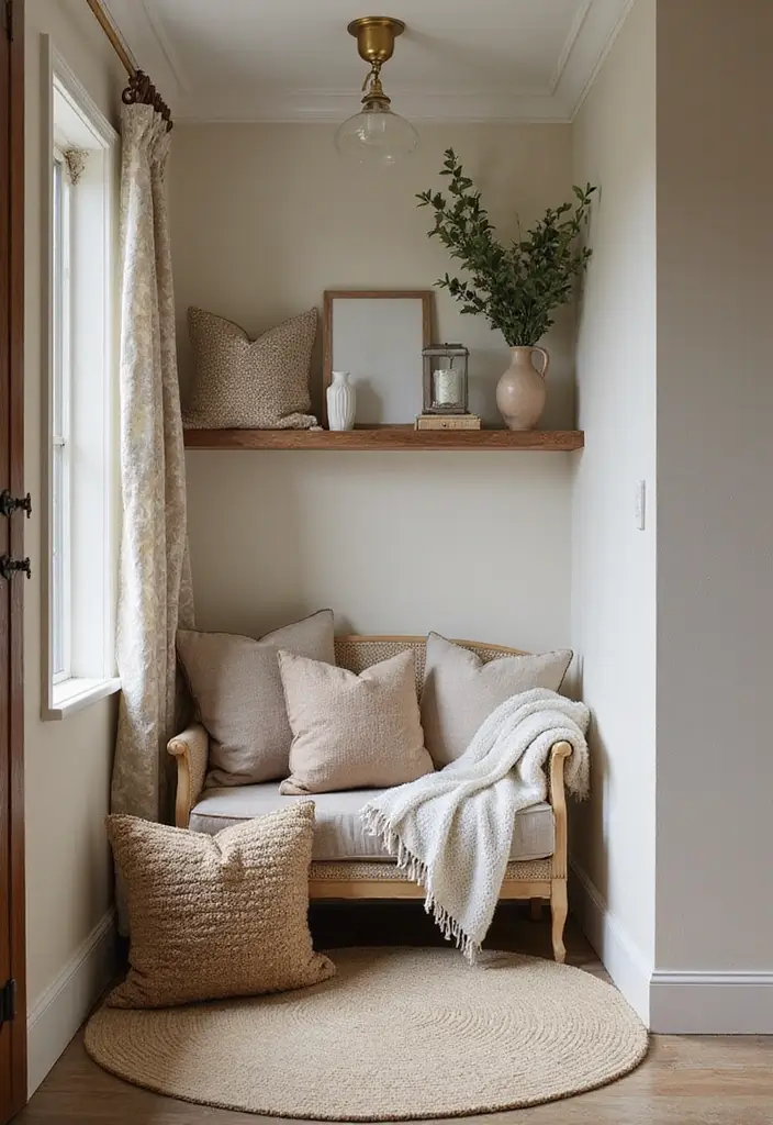 29 Entryway Design Ideas That Instantly Upgrade Your Home 26 29 Entryway Design Ideas That Instantly Upgrade Your Home - 26. Cozy Nooks with Pillows