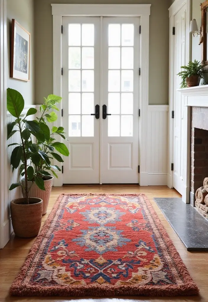 29 Entryway Design Ideas That Instantly Upgrade Your Home 8 29 Entryway Design Ideas That Instantly Upgrade Your Home - 8. Cozy Rugs to Define the Space