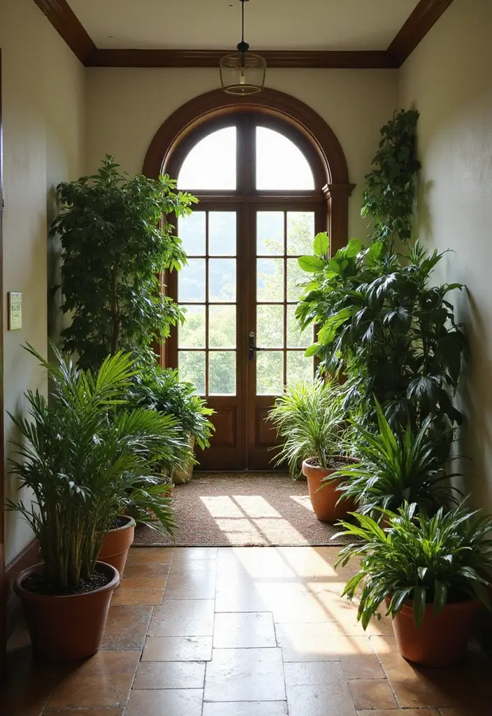 29 Entryway Design Ideas That Instantly Upgrade Your Home 9 29 Entryway Design Ideas That Instantly Upgrade Your Home - 9. Plants for Freshness