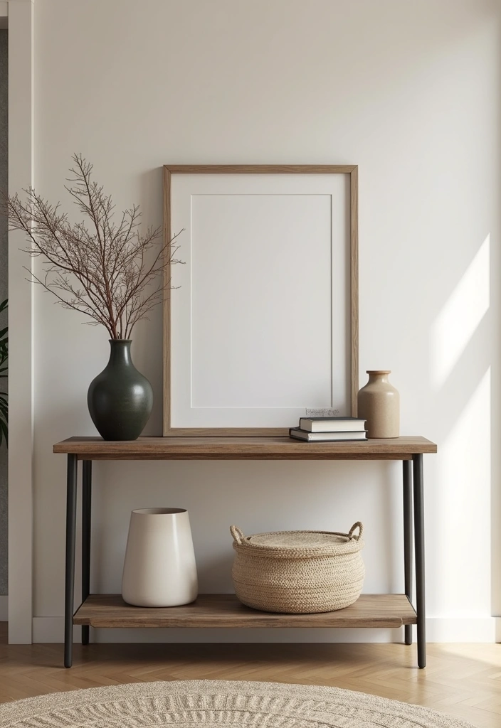 29 Entryway Table Decor Tips That Look Designer-Approved - 11. Incorporate Art
