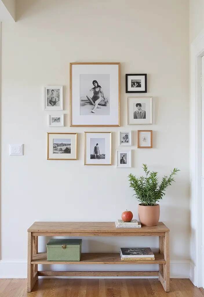 29 Entryway Table Decor Tips That Look Designer-Approved - 25. Create a Gallery Wall